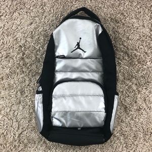 Jordan Black and Gray Backpack